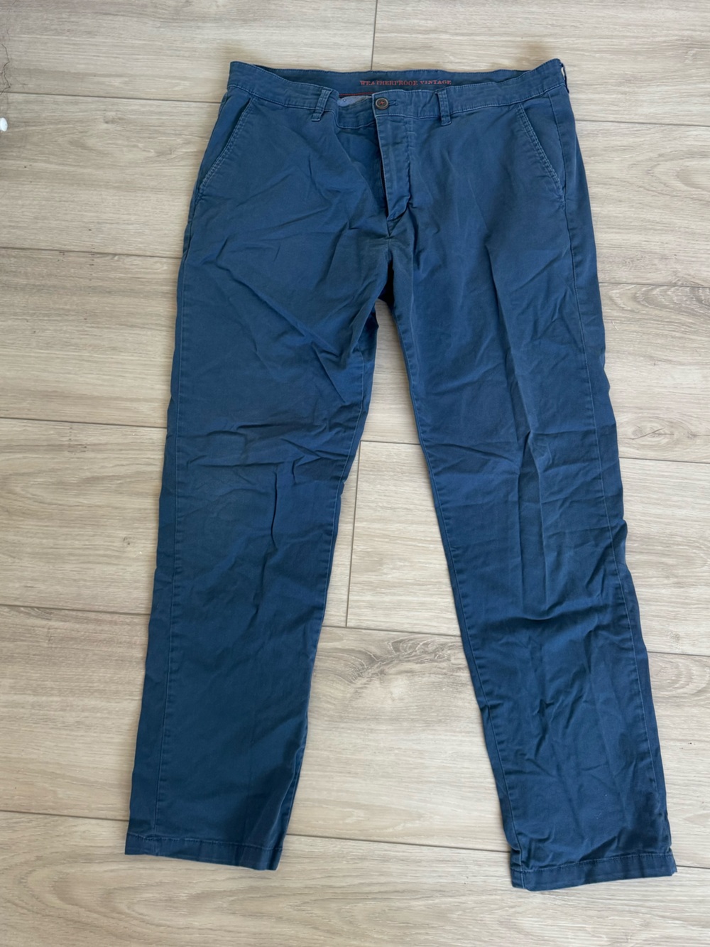Weatherproof Vintage Men's Navy Blue Chino Pants